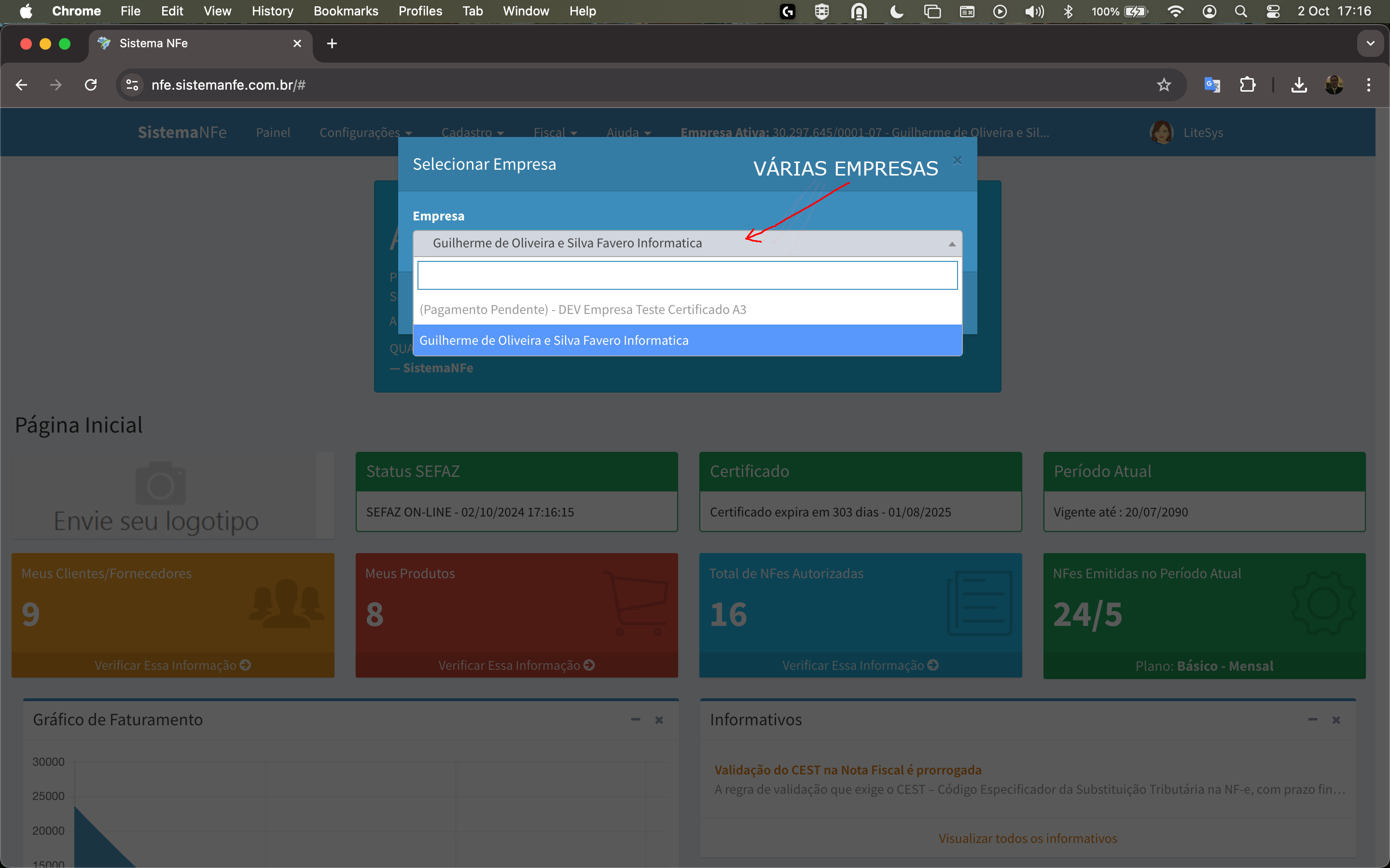 Sistema Nfe Multi-Empresa